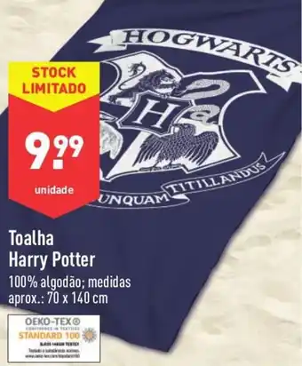ALDI Toalha Harry Potter promoção