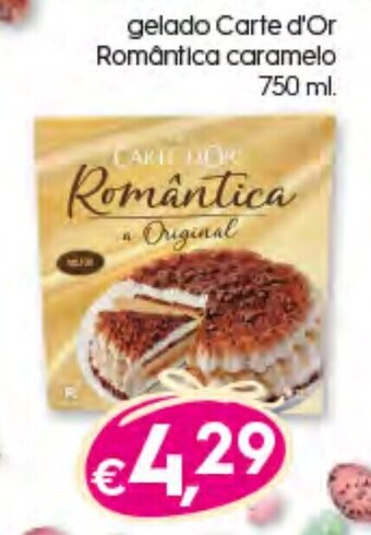 Bolama Gelado Carte D'Or Romântica Caramelo 750ml promoção