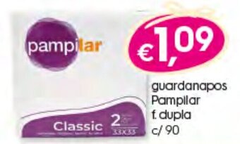 Bolama Guardanapos Pampilar F. Dupla c/90 promoção