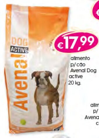 Bolama Alimento P/Cáo Avenal Dog Active 20kg promoção