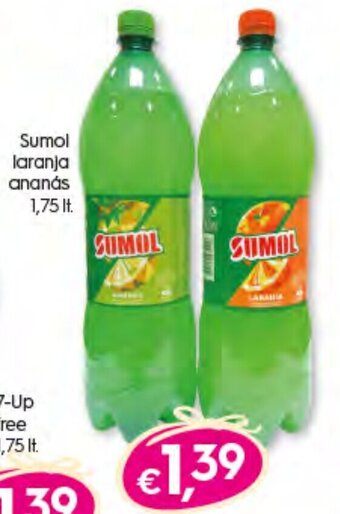 Bolama Sumol Laranja Ananás 1,75lt promoção