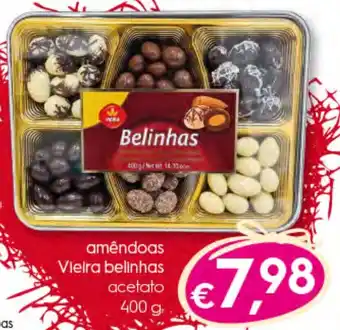 Bolama Amêndoas Vieira Belinhas Acetato 400g promoção