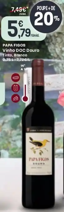 Intermarché Papa Figos Vinho DOC Tinto, Branco 0,75L promoção