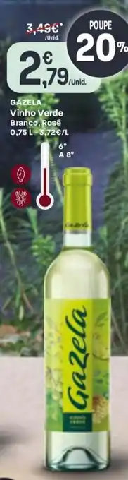 Intermarché Gazela Vinho Verde Branco, Rosé 0,75L promoção