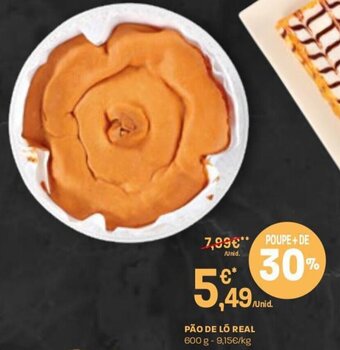 Intermarché Pão de Ló Real 600g promoção