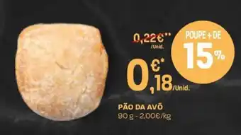 Intermarché Pão de Avó 90g promoção