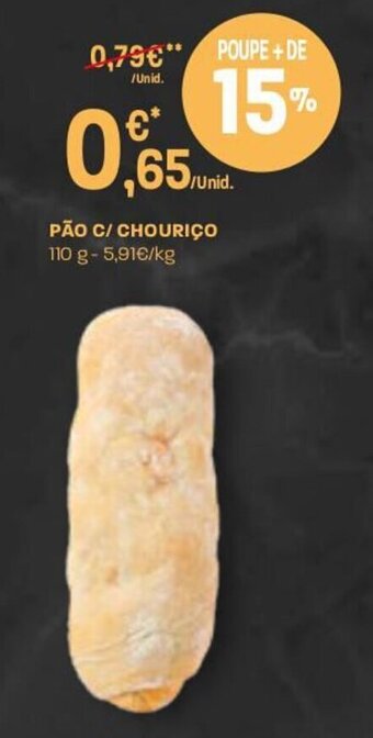 Intermarché Pão c/Chouriço 110g promoção