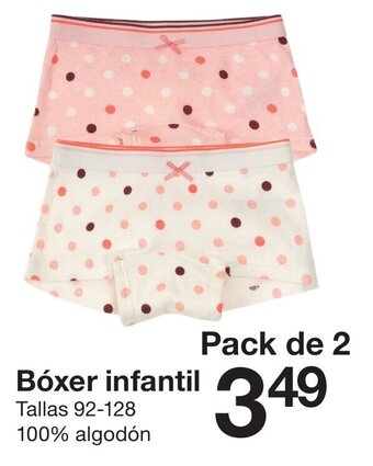 Zeeman Bóxer Infantil 92-128 promoção