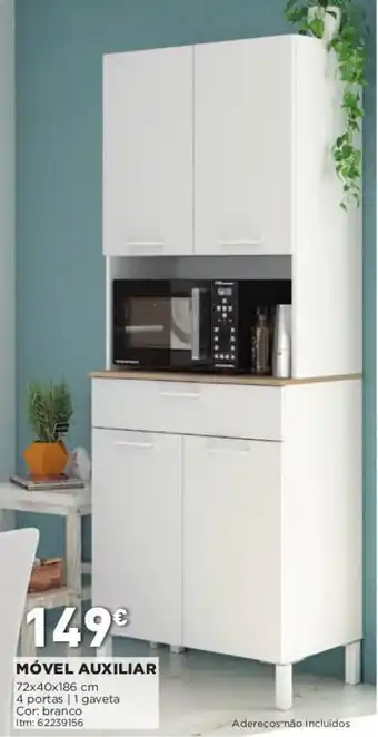 Bricomarché Móvel Auxiliar 72 x 40 x 186cm 4 portas / 1 gaveta promoção