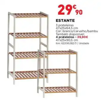 Bricomarché Estante 3 Prateleiras 47 x 25 x 64,5cm promoção