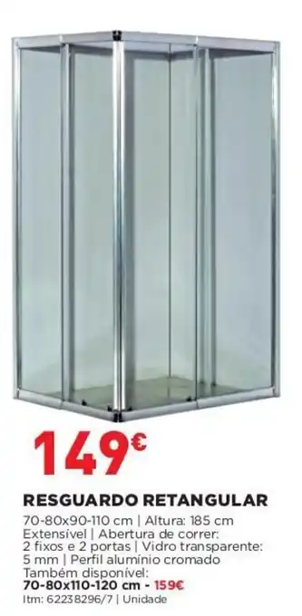Bricomarché Resguardo Retangular 70-80 x 90-110cm promoção