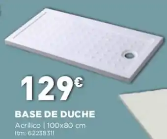 Bricomarché Base de Duche Acrílio 100 x 80cm promoção