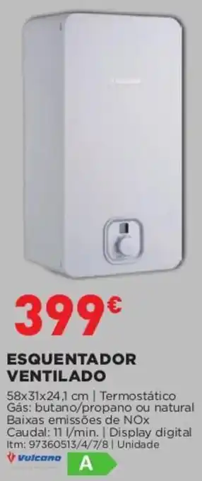 Bricomarché Esquentador Ventilado 58 x 31 x 24,1cm promoção