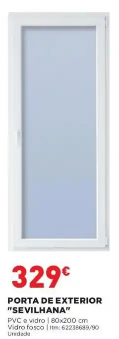 Bricomarché Porta de Exterior "Sevilhana" 80 x 200cm promoção