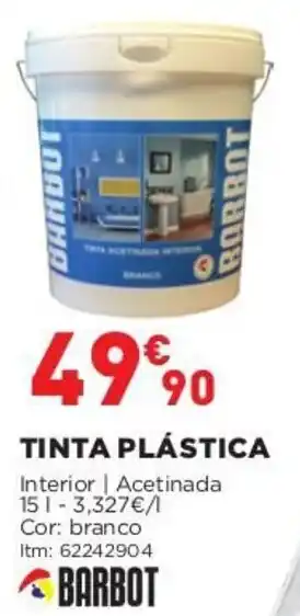 Bricomarché Tinta Plástica Barbot 15L promoção