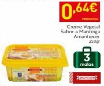 Creme Vegetal Sabor a Manteiga Amanhecer 250g