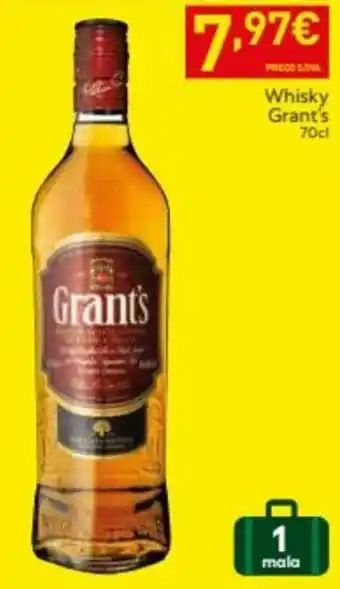 Recheio Whisky Grant's 70cl promoção