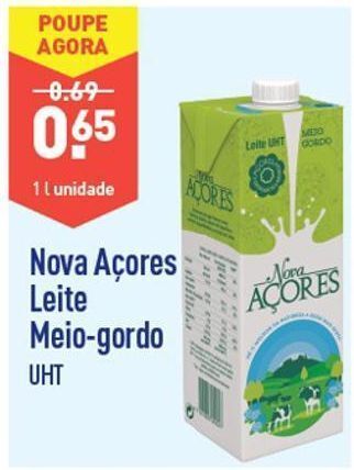 ALDI Leite semi desnatado nova açores promoção