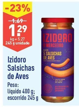 ALDI Salsicha izidoro promoção