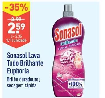 ALDI Detergente líquido sonasol promoção