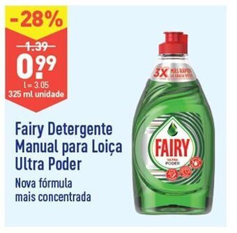 ALDI Detergente lavalouça fairy promoção