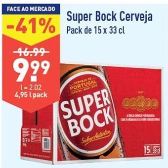 ALDI Cerveja super bock promoção