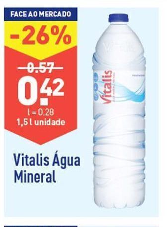 ALDI Água vitalis promoção