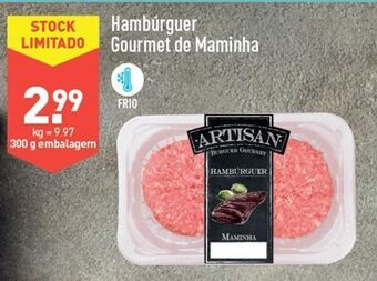 ALDI Hambúrguer bovino promoção