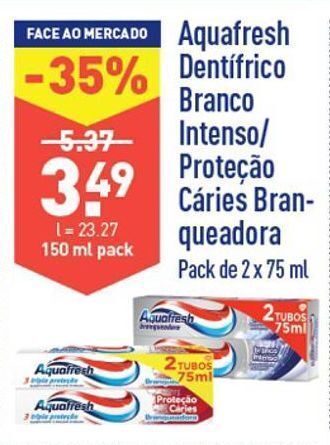 ALDI Pasta de dentes aquafresh promoção