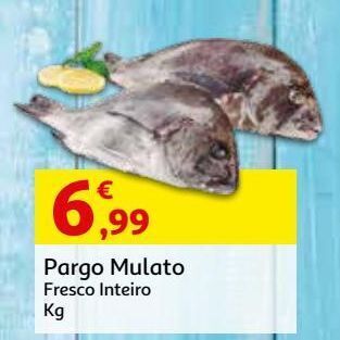 Auchan Pargo mulato:fresco inteiro kg promoção