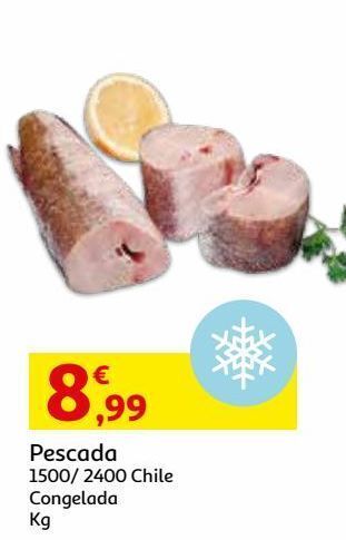 Auchan Pescada congelada chile:1.500/2.400 kg promoção