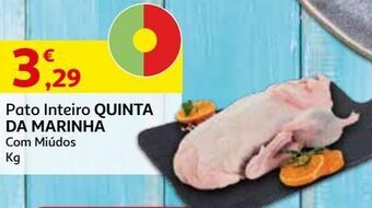 Auchan Pato inteiro qtª da marinha:c/miudos kg promoção