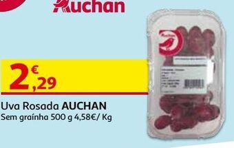 Auchan Uva rosada sem grainha auchan:500 g promoção