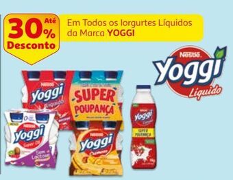 Auchan Iogurte líquido yoggi promoção