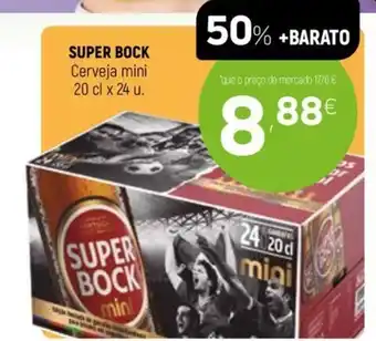 Coviran Super Bock Cerveja Mini 20cl x24u promoção