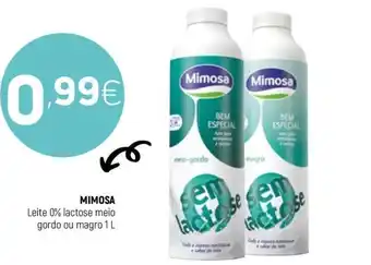Mimosa Leite 0% Lactose Meio Gordo ou Magro 1L