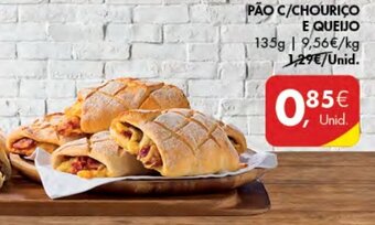 Pingo Doce Pão c/Chouriço e Queijo 135g promoção