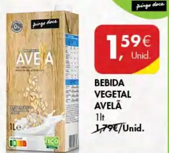 Pingo Doce Bebida Vegetal Avelã 1lt promoção