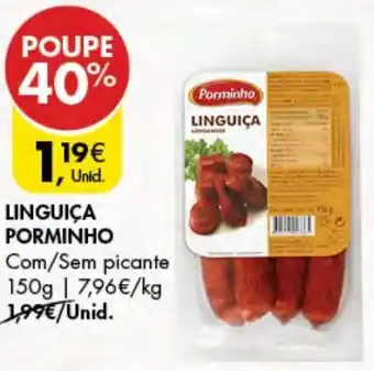 Pingo Doce Linguiça Porminho 150g promoção