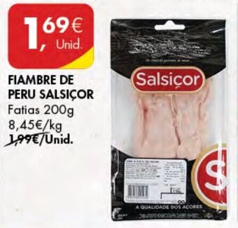 Pingo Doce Fiambre de Peru Salsiçor 200g promoção