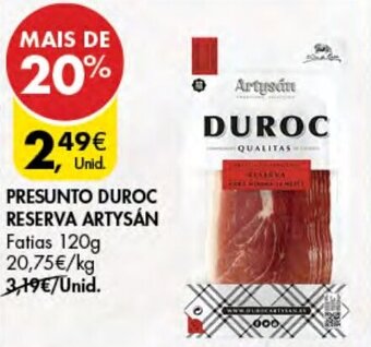 Pingo Doce Presunto Duroc Reserva Artysan 120g promoção