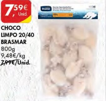 Pingo Doce Choco Limpo 20/40 Brasmar 800g promoção