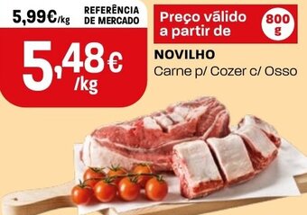 Intermarché Novilho Carne p/Cozer c/Osso 800g promoção