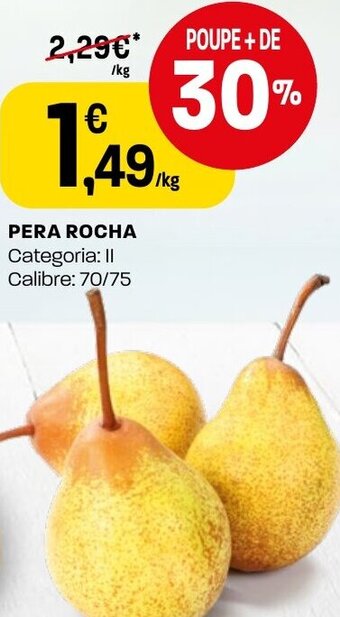 Intermarché Pera Rocha 70/75 promoção