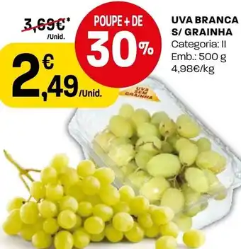 Intermarché Uva Branca S/Grainha 500g promoção