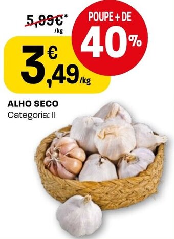 Intermarché Alho Seco promoção