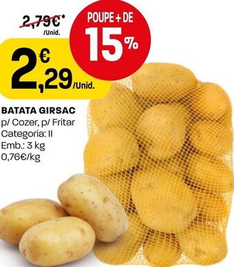 Intermarché Batata Girsac 3kg promoção