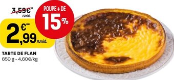 Intermarché Tarte de Flan 650g promoção
