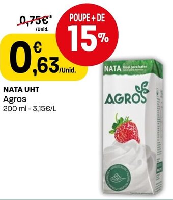 Intermarché Nata UHT Agros 200ml promoção