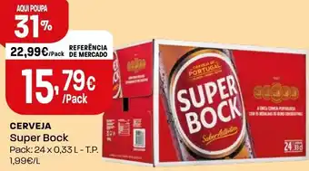 Intermarché Cerveja Super Bock 24 x 0,33L promoção